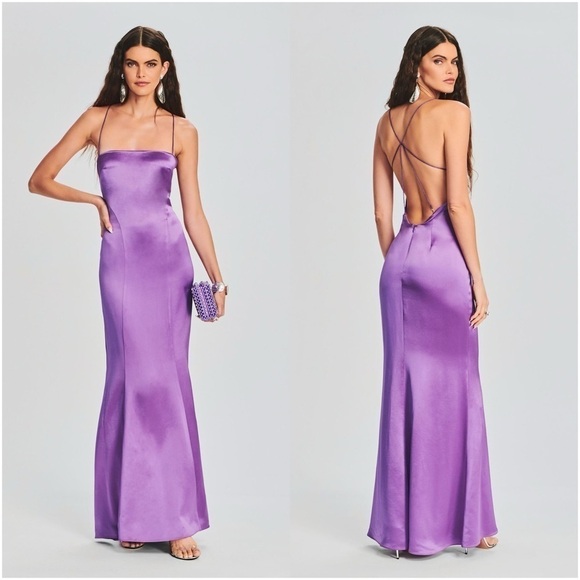 RETROFETE Lucinda Dress In Orchid Purple - Picture 1 of 8